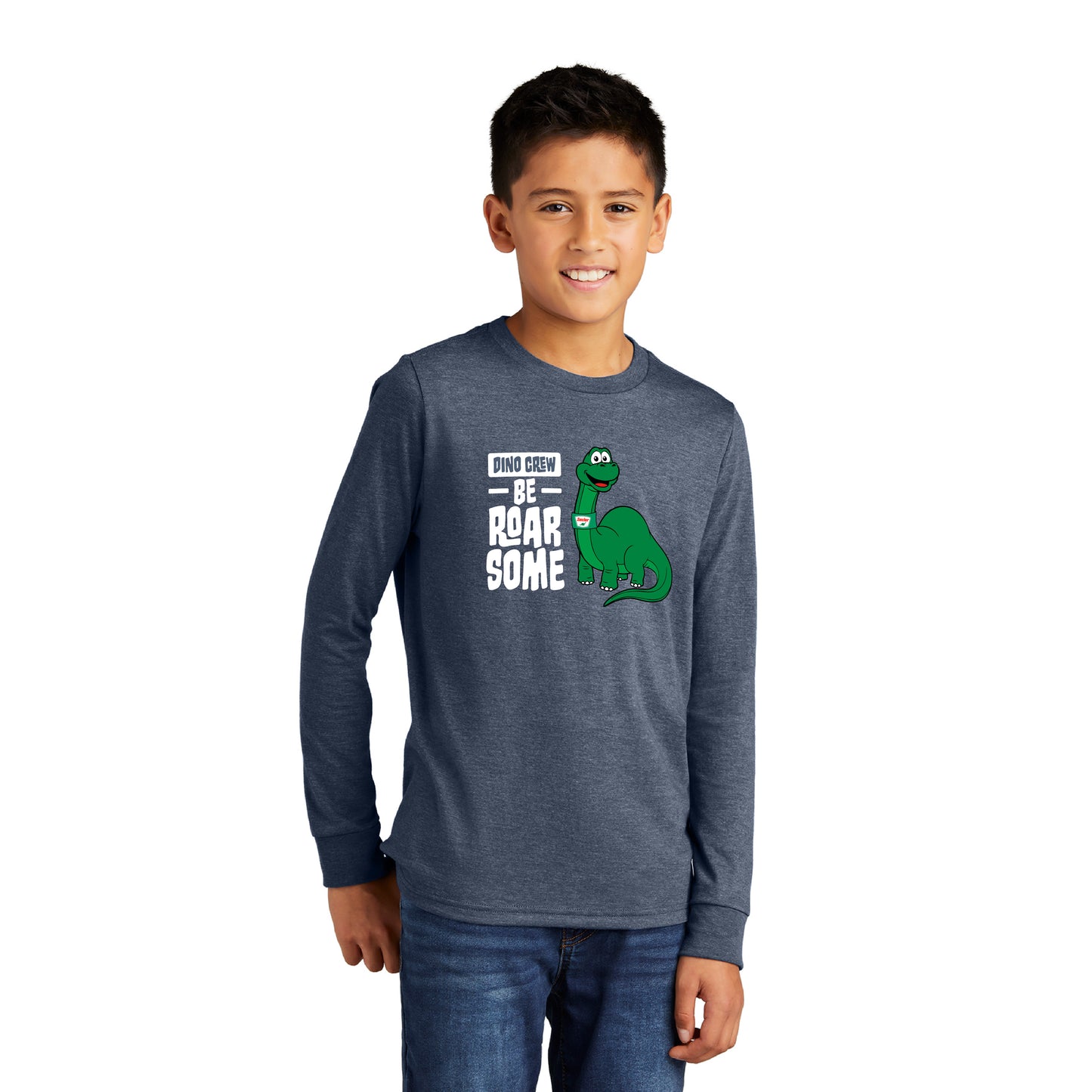 Youth DINO Crew Be Roar-some Long Sleeve