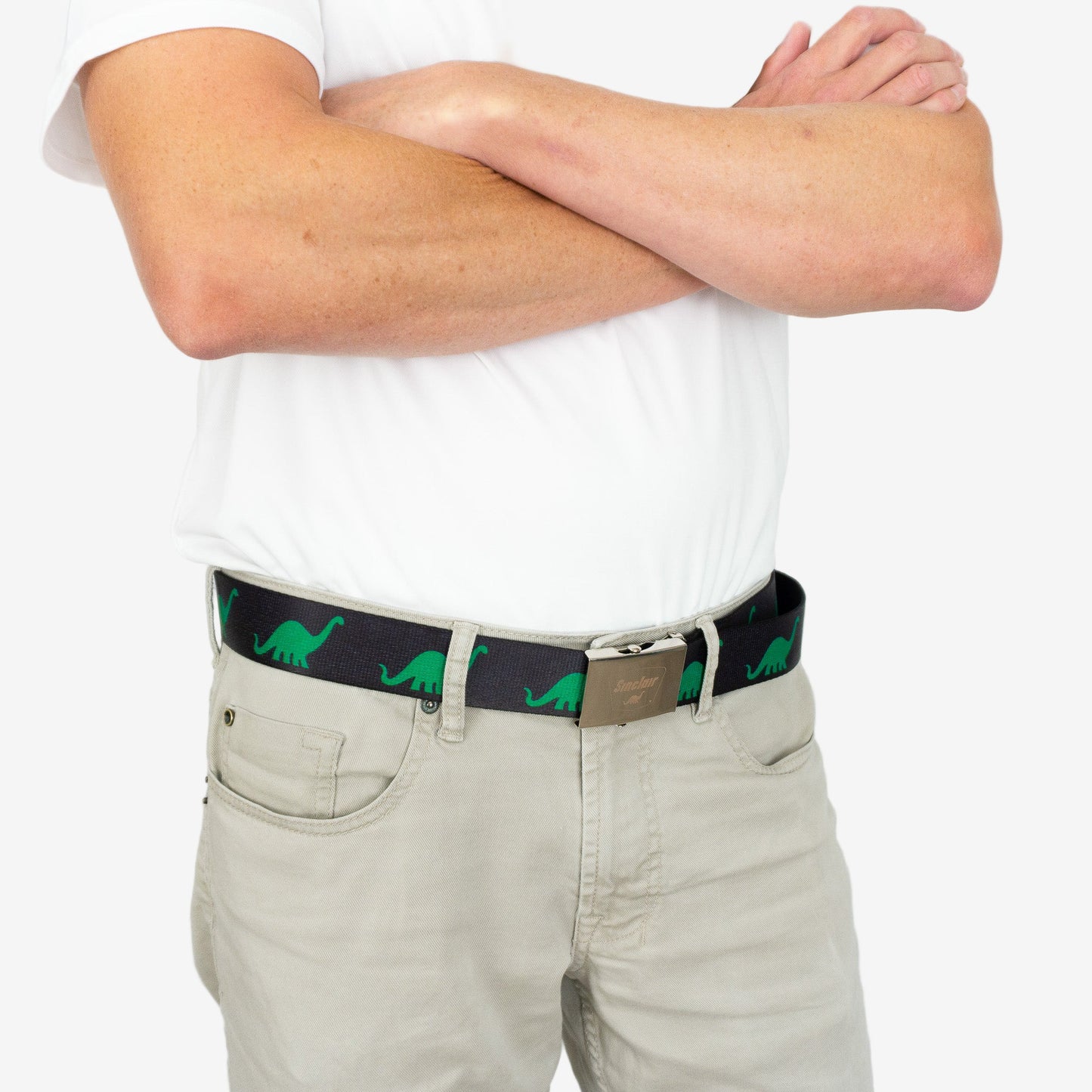 Sinclair Black Belt with Green DINO