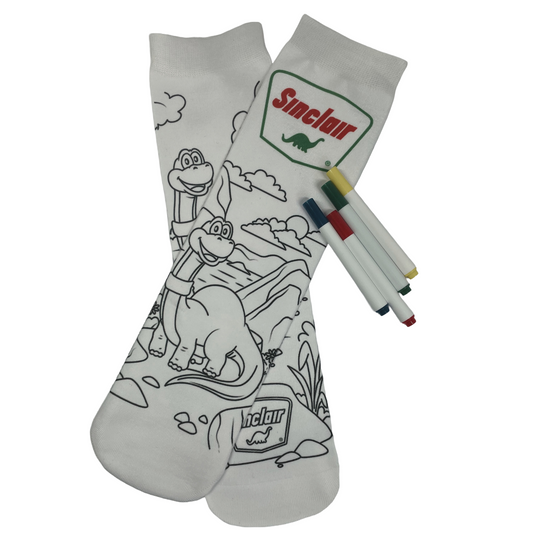 Color Your Own DINO Socks