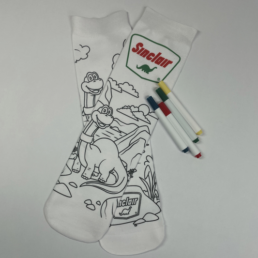 Color Your Own DINO Socks